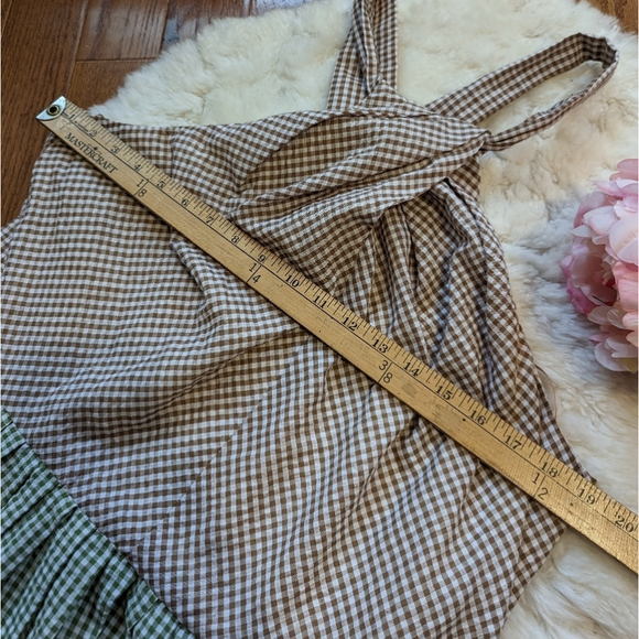 GAL MEETS GLAM Alma Two- Color Gingham Halter Neck Dress 20 - Picture 15 of 15